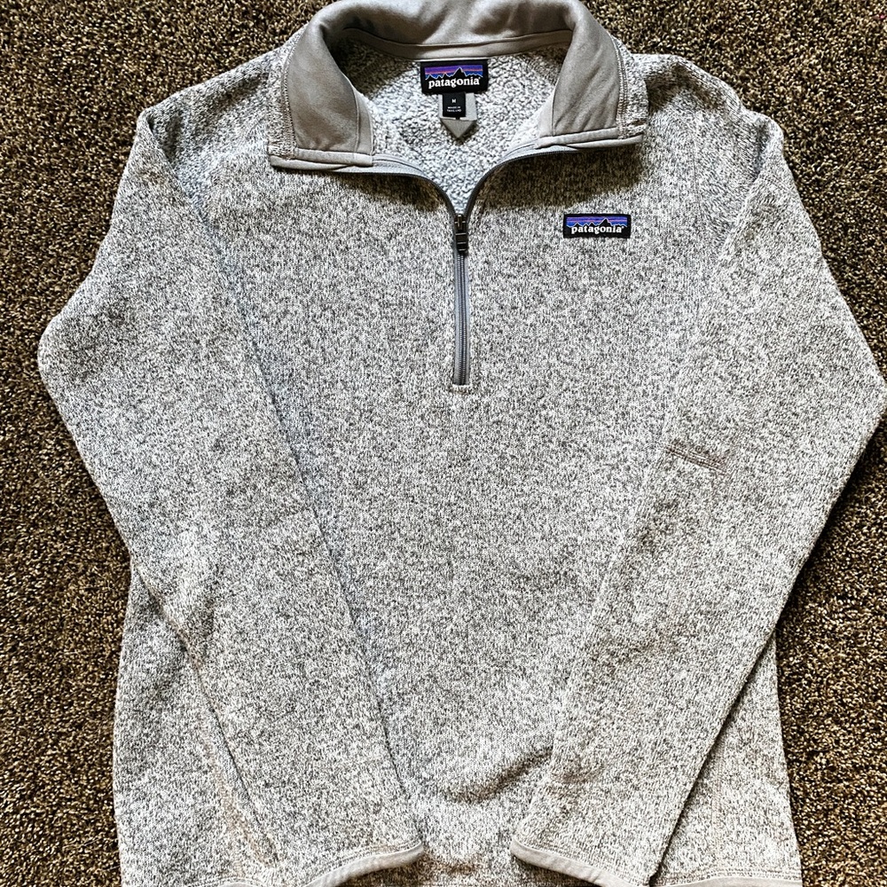 Gray Patagonia Women’s Better Sweater Quarter-Zip Fleece